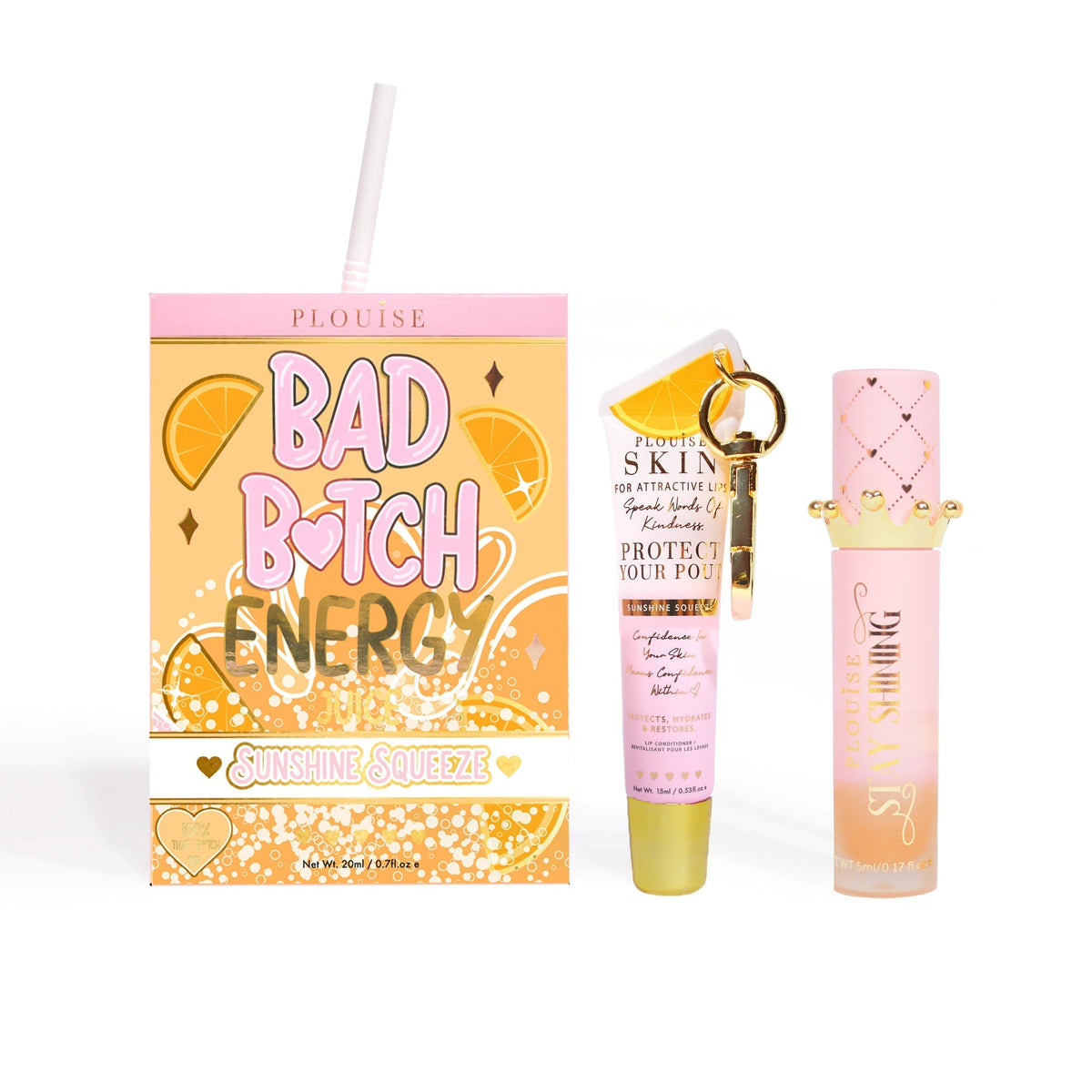 Bad Bitch Energy Lip Conditioner & Lip Oil Duo by P.Louise
