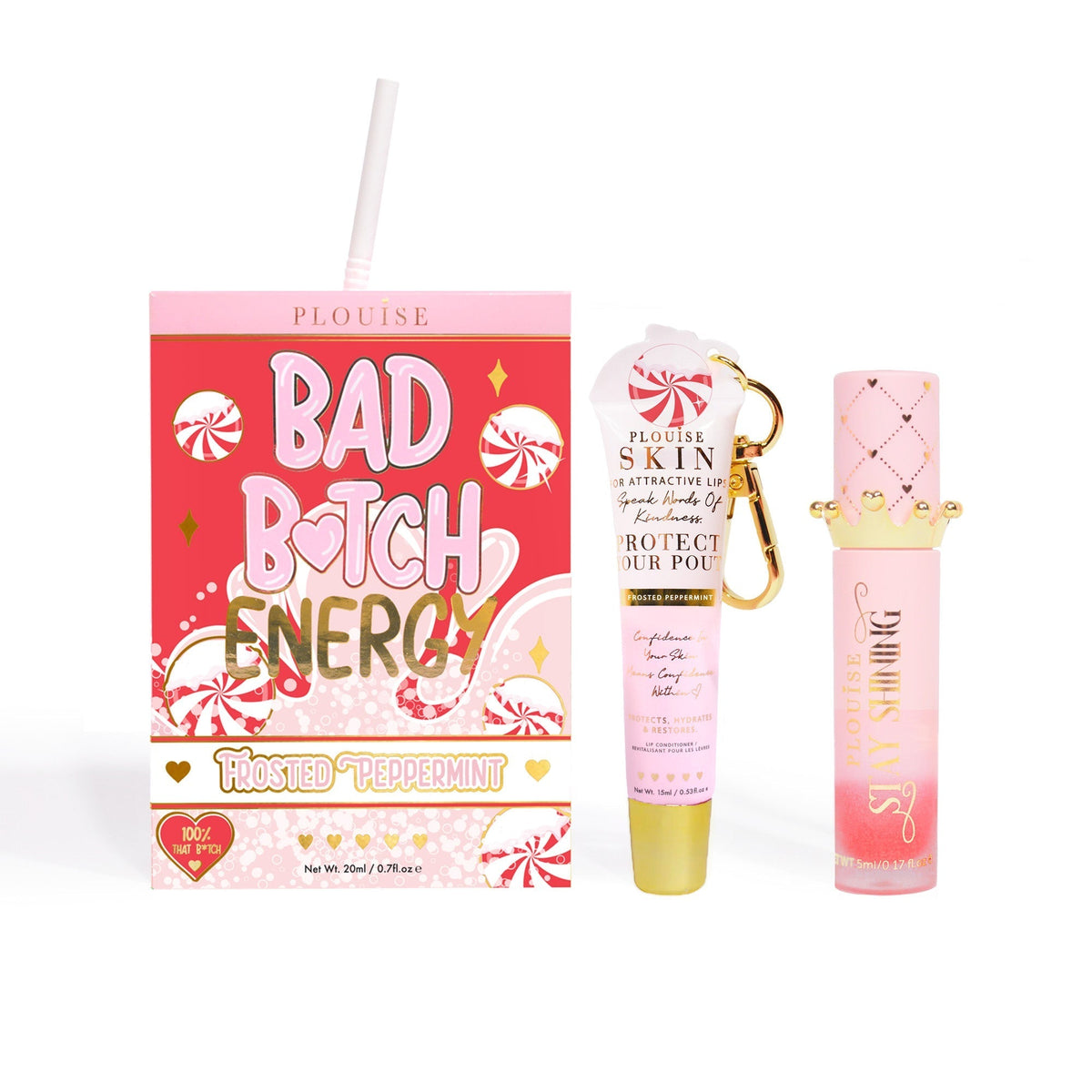 Bad Bitch Energy Lip Conditioner & Lip Oil Duo by P.Louise