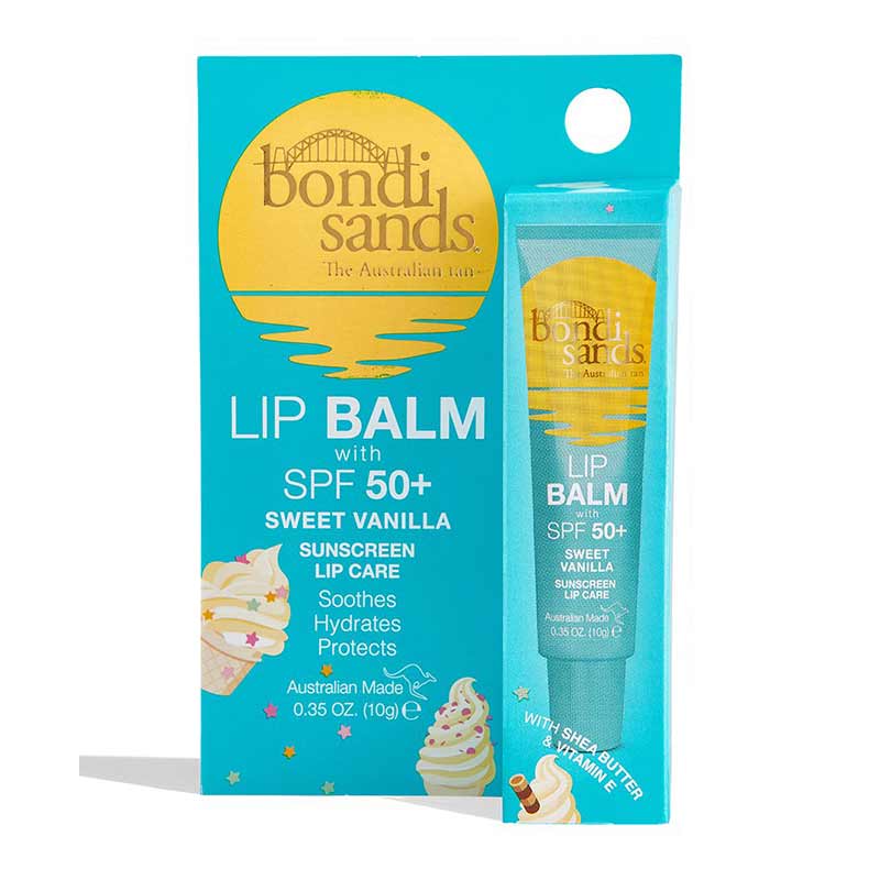 SPF 50+ Lip Balm Coconut Strawberry Mango Vanilla Watermelon by Bondi Sands