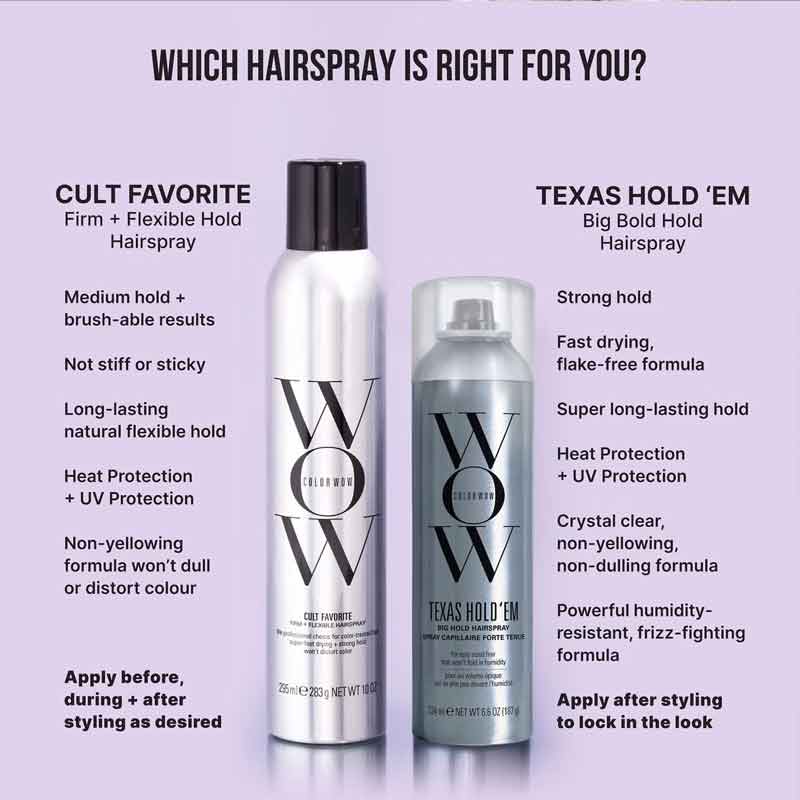 Texas Hold 'Em Big Hold Hairspray by Color Wow