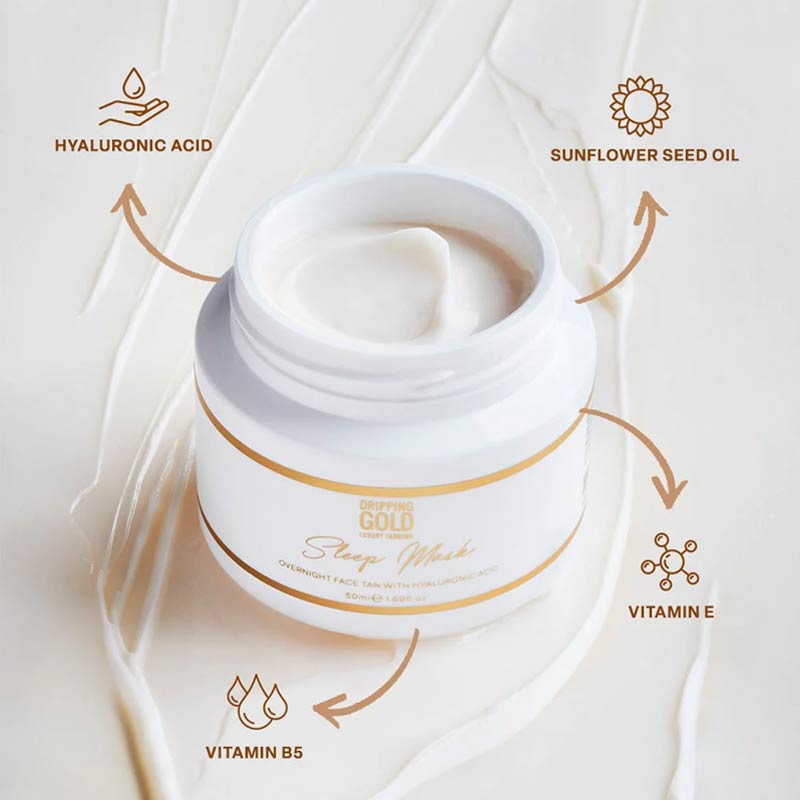 Sleep Mask Overnight Face Tan with Hyaluronic Acid 50ml