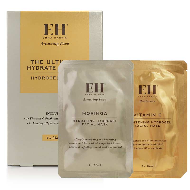 Ultimate Hydrate & Glow Hydrogel Masks 4-Piece Set