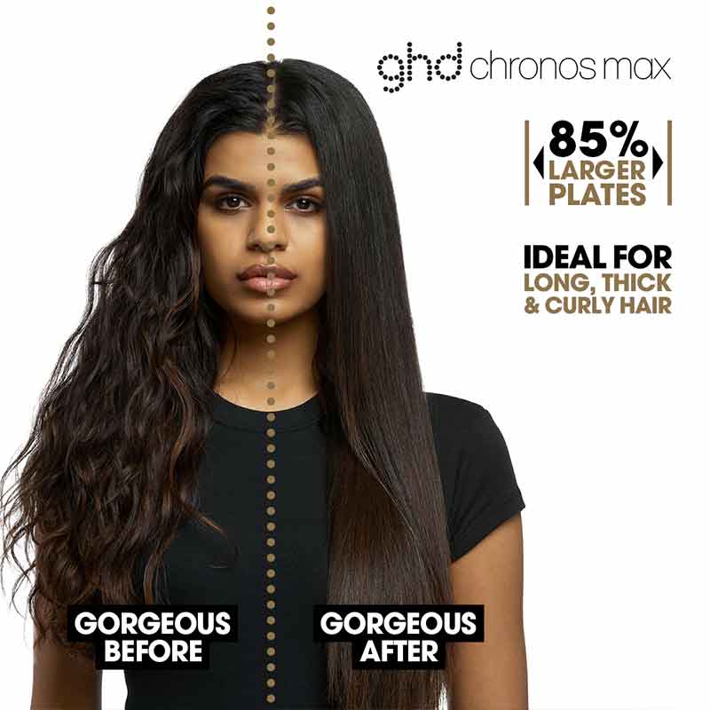 Chronos Max Professional HD Motion-Responsive Wide Plate Hair Straightener by ghd
