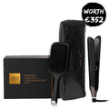 Chronos Styler Black Gift Set With Paddle Brush & Bag by ghd