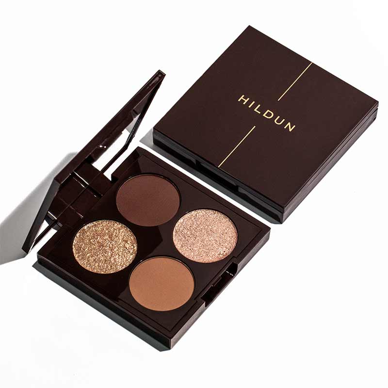 Luxe Eyeshadow Quad Naked Diamonds by Hildun Beauty