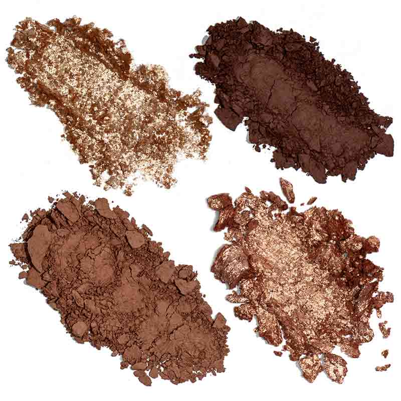Luxe Eyeshadow Quad Naked Diamonds by Hildun Beauty