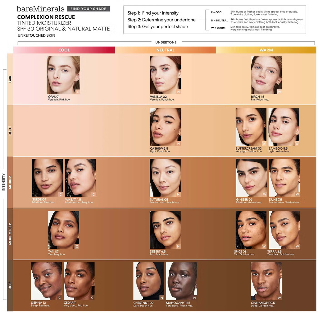 bareMinerals Complexion Rescue Matte Tinted Moisturiser 35ml (Various Shades)