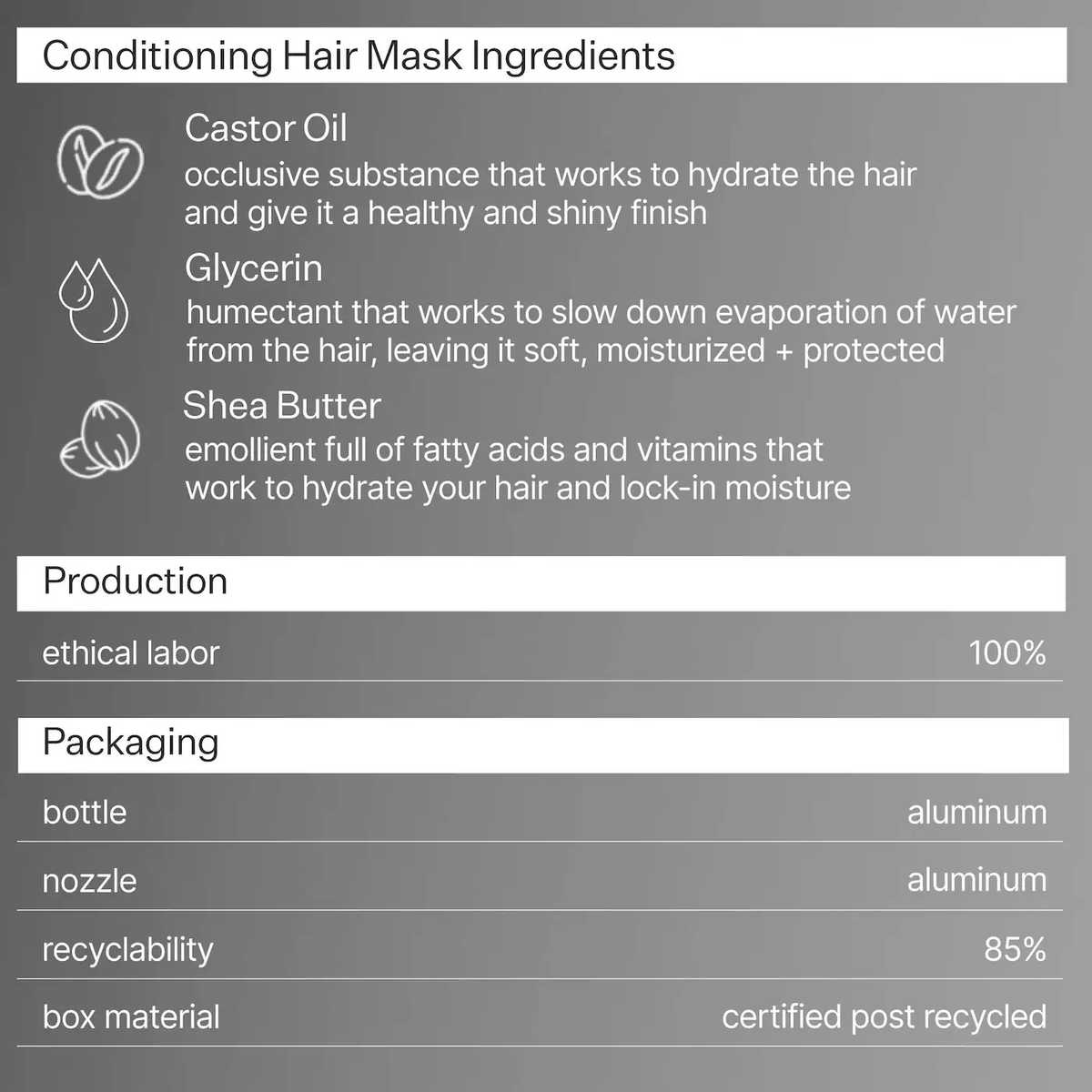 Act+Acre Restorative Deep Conditioning Hair Mask for Dry + Damaged Hair