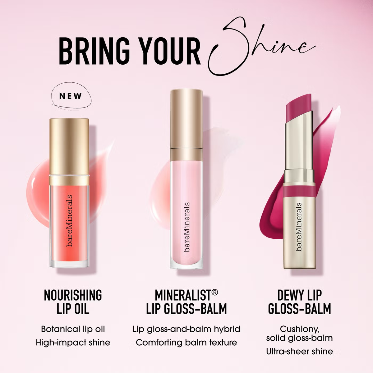 bareMinerals Nourishing Lip Oil 3.8ml (Various Shades)