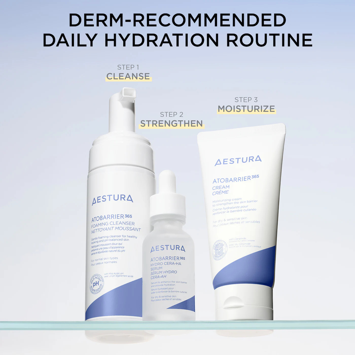 AESTURA ATOBARRIER365 Gentle pH-Balancing Foaming Cleanser for Skin Moisture Barrier Repair