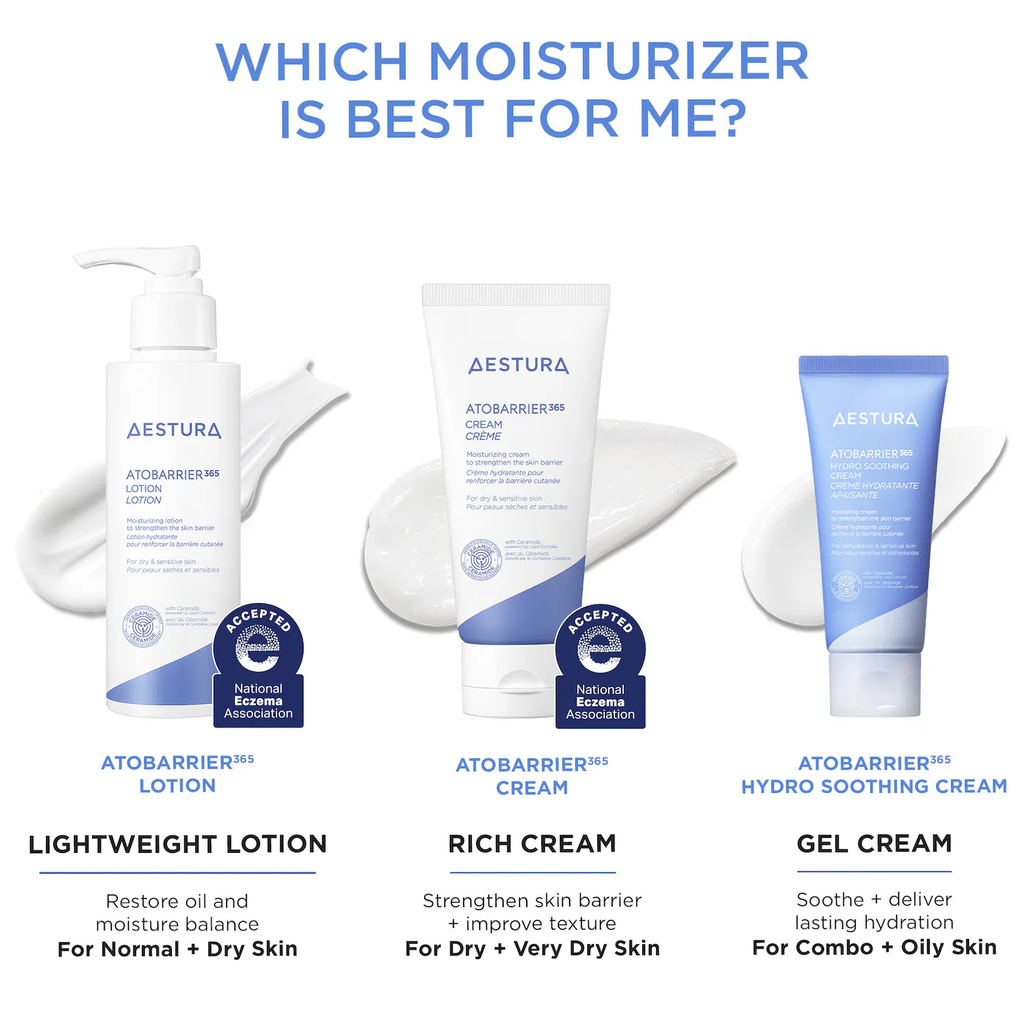 AESTURA ATOBARRIER365 Lightweight Face Lotion Moisturizer with Ceramides & Niacinamide for Skin Moisture Barrier Repair