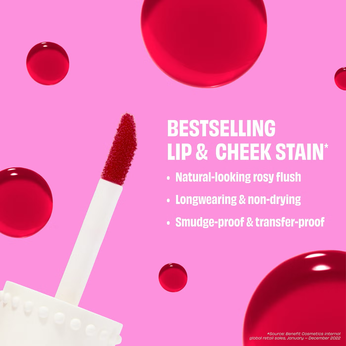 benefit Bene Tint Rose Tinted Lip & Cheek Stain 10ml