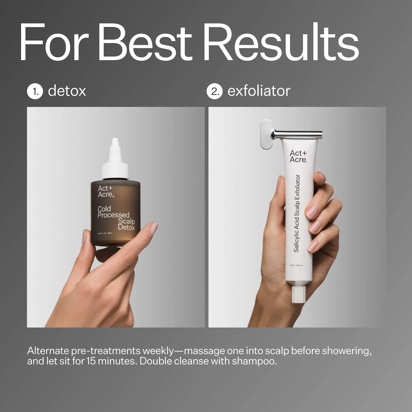 Act+Acre Scalp Relief System for Dandruff + Psoriasis + Eczema Gift Set