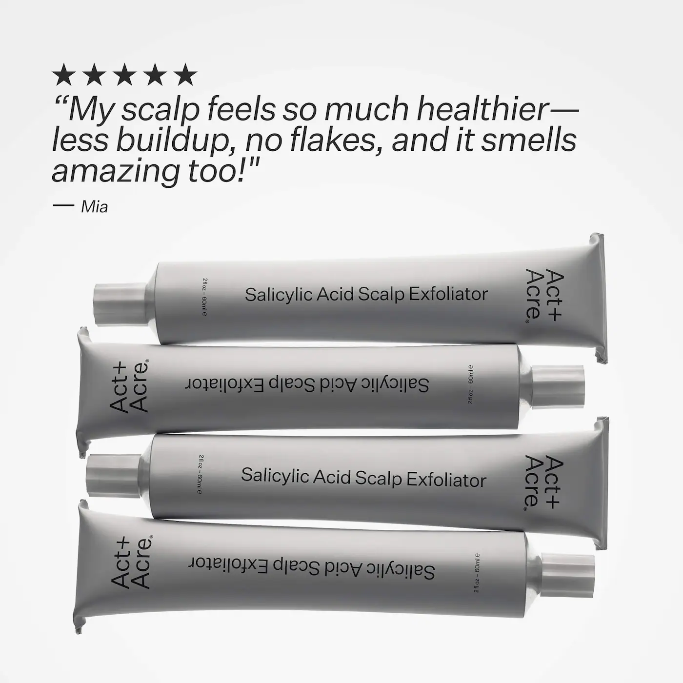 Act+Acre Salicylic Acid Scalp Renew Exfoliator For Oily + Flakey Scalp