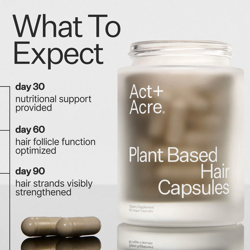 Act+Acre Thick + Full Hair Capsules for Fuller-Looking Hair