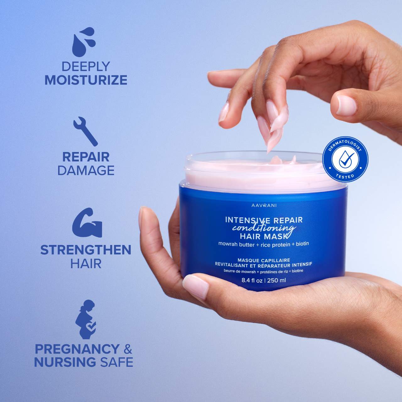 AAVRANI Deep Conditioning Hair Mask for Dry, Damaged Hair