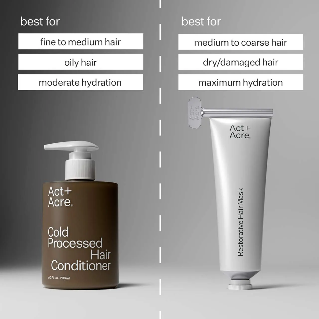 Act+Acre Cold Processed Hair Conditioner with 1% Vitamin B-5