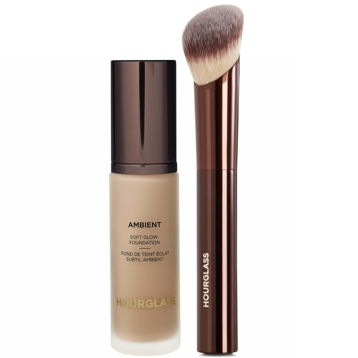 Hourglass Soft Glow Foundation and Soft Glow Foundation Brush Bundle 30ml (Various Shades)