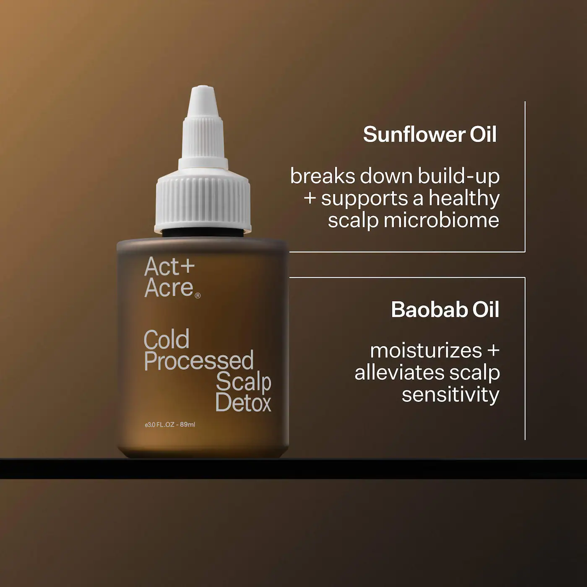 Act+Acre Cold Processed Scalp Detox Oil For Dry Scalp