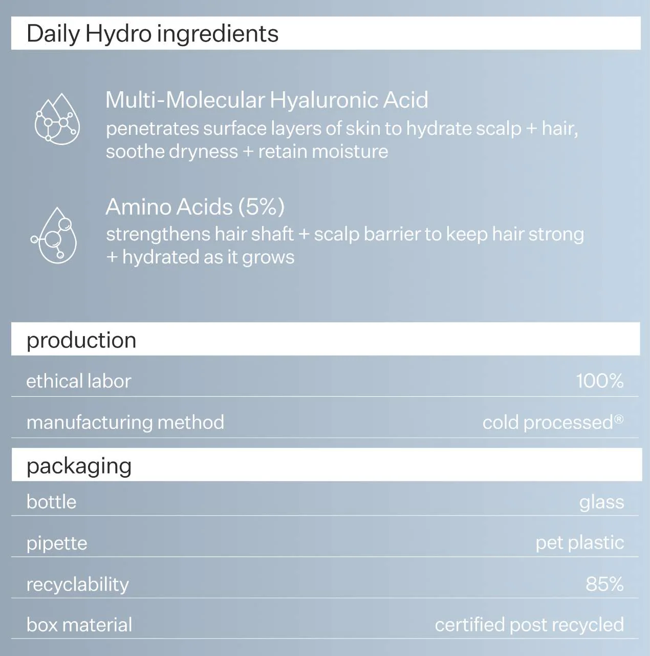 Act+Acre Daily Hydro™ Scalp Serum with Hyaluronic Acid for Dry Scalp