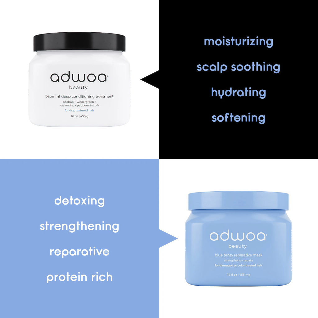 adwoa beauty Blue Tansy Reparative Mask - 16 oz/ 453 g