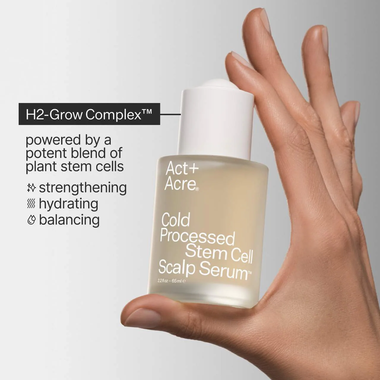 Act+Acre 2% Stem Cell H-2 Grow Complex ™ Scalp Serum For Thicker-Looking Hair