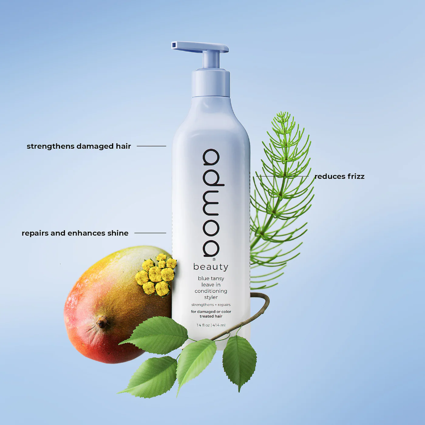 adwoa beauty Blue Tansy Leave in Conditioning Styler - 14 oz / 414 mL