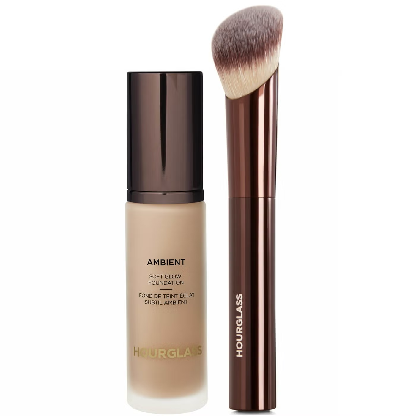 Hourglass Soft Glow Foundation and Soft Glow Foundation Brush Bundle 30ml (Various Shades)