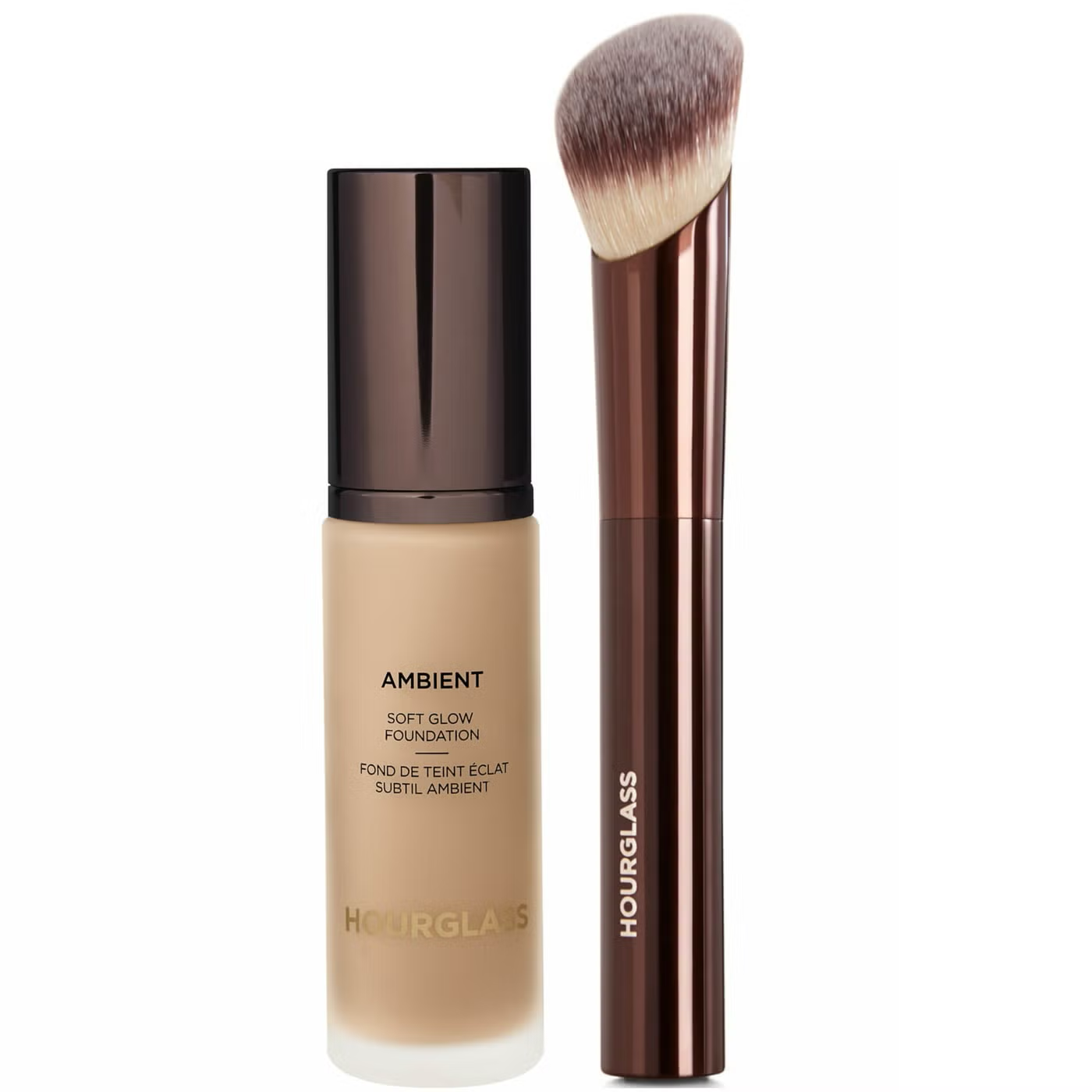 Hourglass Soft Glow Foundation and Soft Glow Foundation Brush Bundle 30ml (Various Shades)