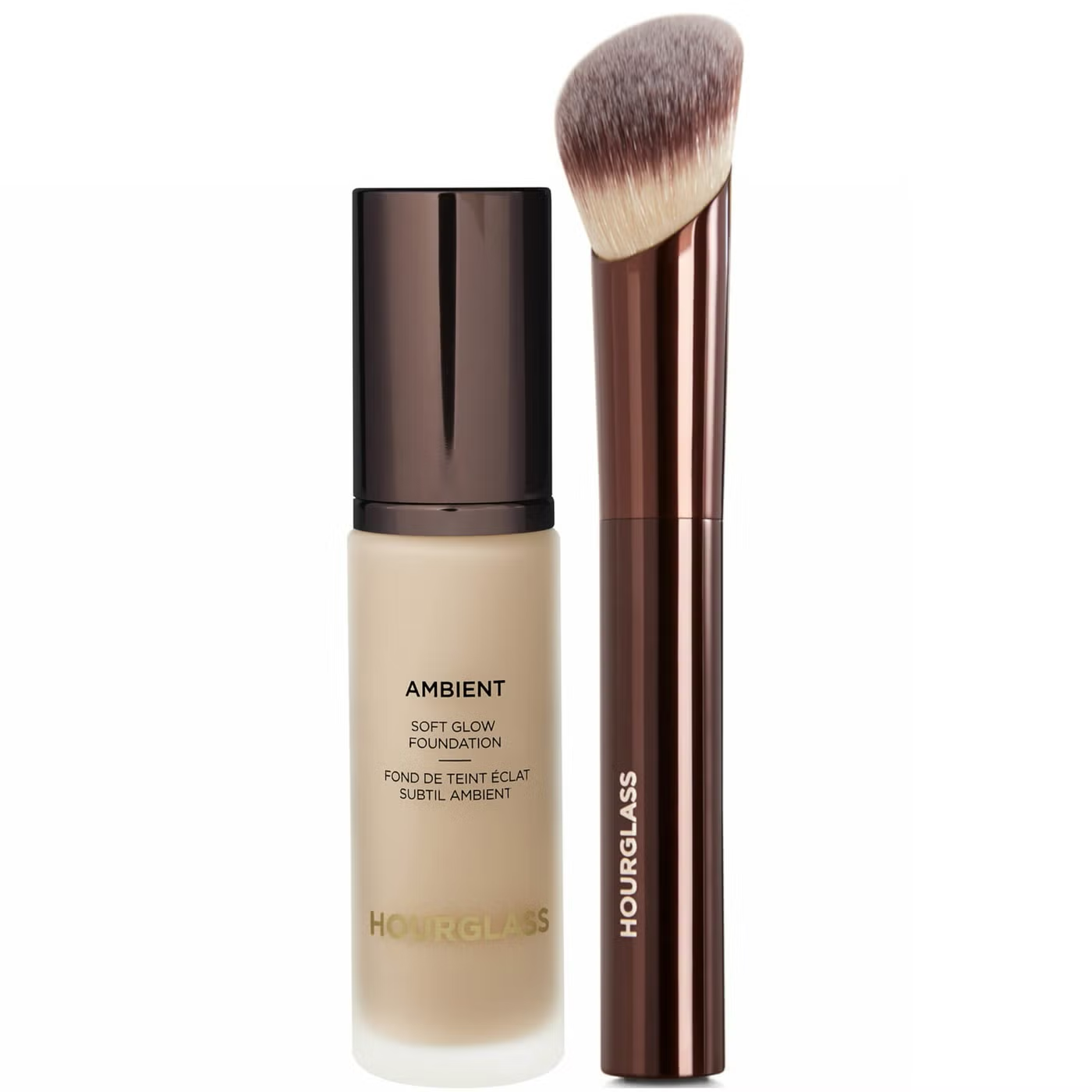 Hourglass Soft Glow Foundation and Soft Glow Foundation Brush Bundle 30ml (Various Shades)
