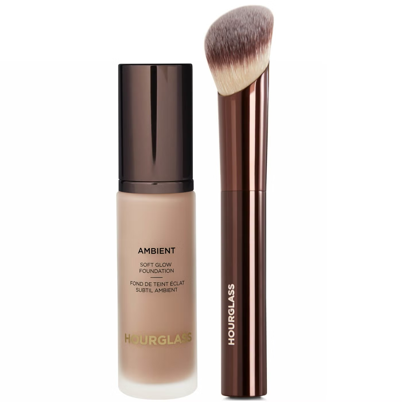 Hourglass Soft Glow Foundation and Soft Glow Foundation Brush Bundle 30ml (Various Shades)
