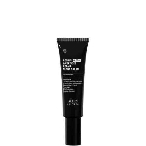 Allies of Skin 0.05% Retinal & Peptides Repair Night Cream 48ml