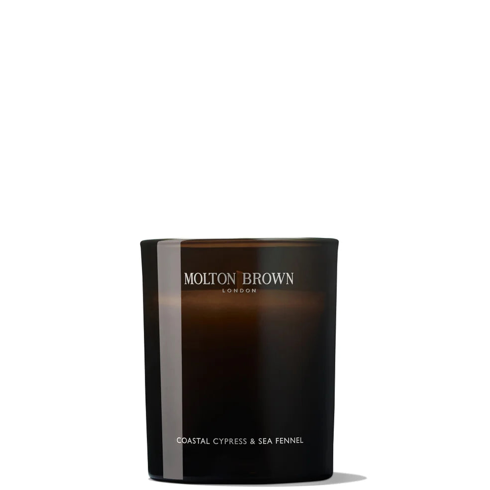 Molton Brown Coastal Cypress and Sea Fennel Signature Scented Single Wick Candle 190g