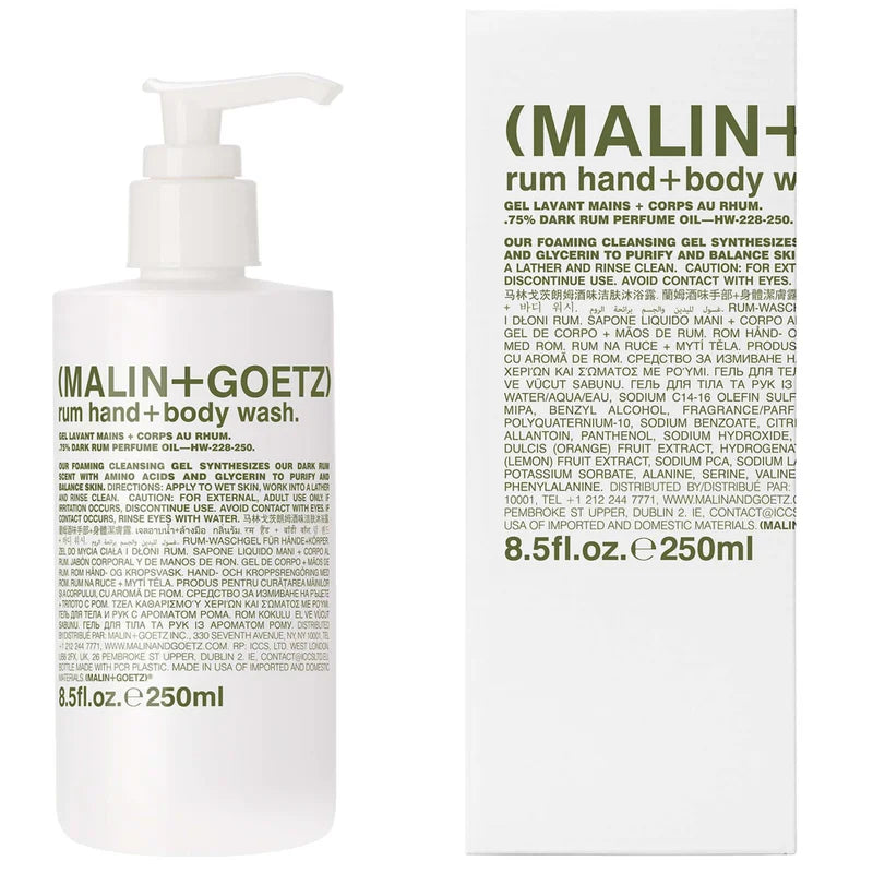 Malin & Goetz Rum Hand + Body Wash 250ml