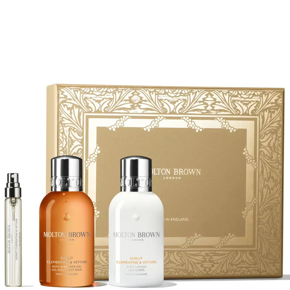 Molton Brown Sunlit Clementine & Vetiver Travel Gift Set (Worth £44)