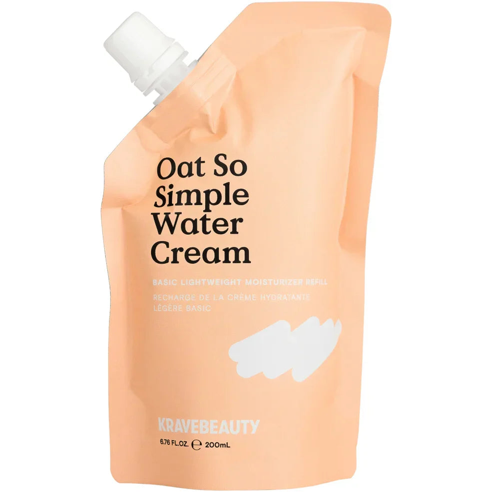 Krave Beauty Oat So Simple Water Cream Refill Pouch 200ml