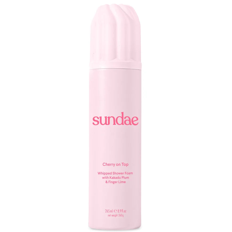 SUNDAE Body Cherry on Top Whipped Shower Foam with Kakadu Plum and Finger Lime 265ml