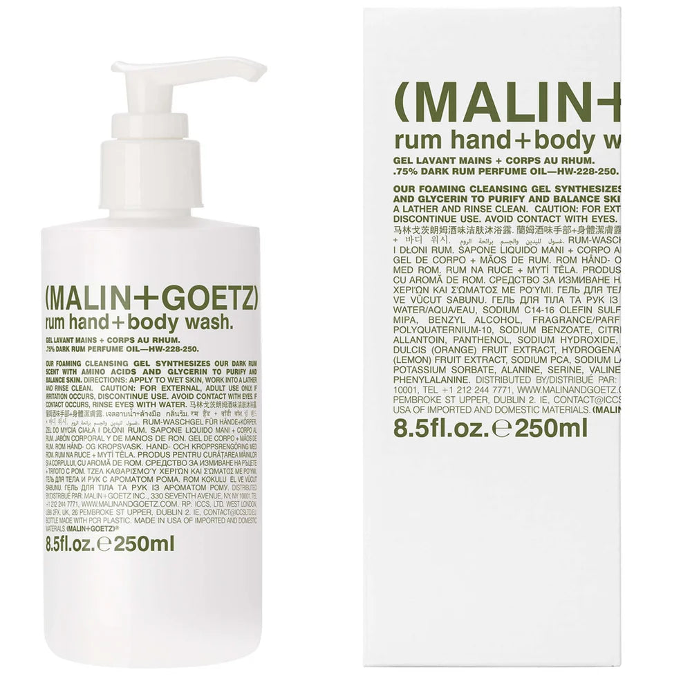 Malin & Goetz Rum Hand + Body Wash 250ml
