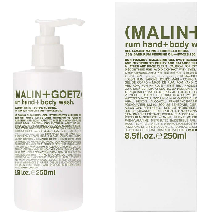 Malin & Goetz Rum Hand + Body Wash 250ml
