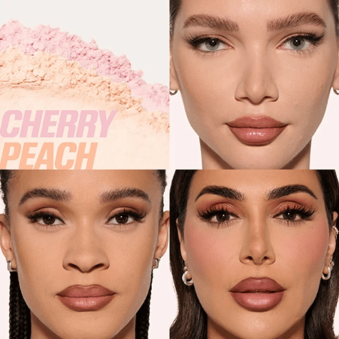 HUDA BEAUTY Easy Bake Loose Powder Duo - Cherry Peach