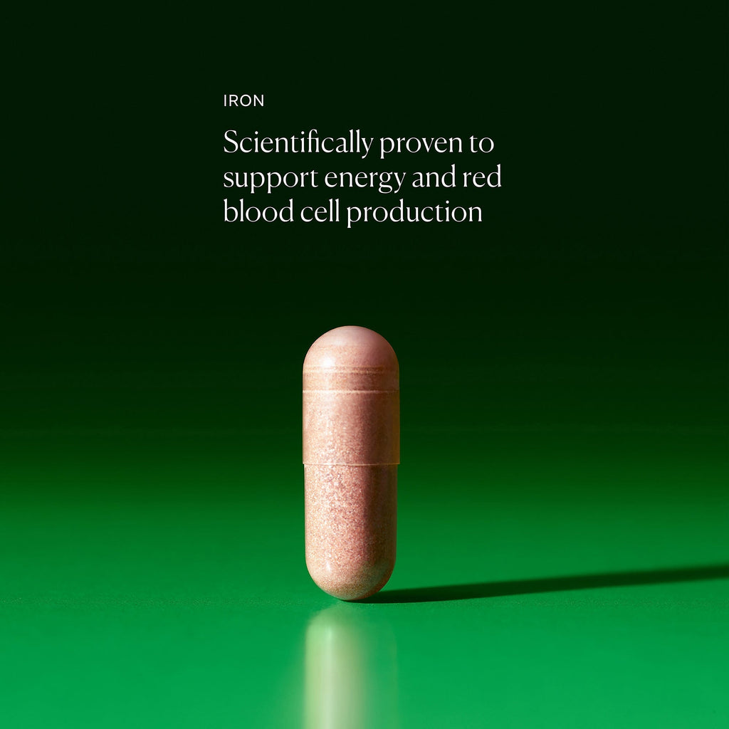 The Nue Co. Iron Supplement To Reduce Tiredness (30 Capsules)