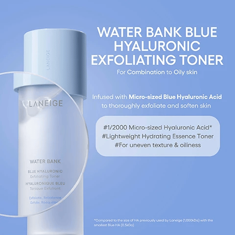LANEIGE Water Bank Blue Hyaluronic Exfoliating Toner 160ml