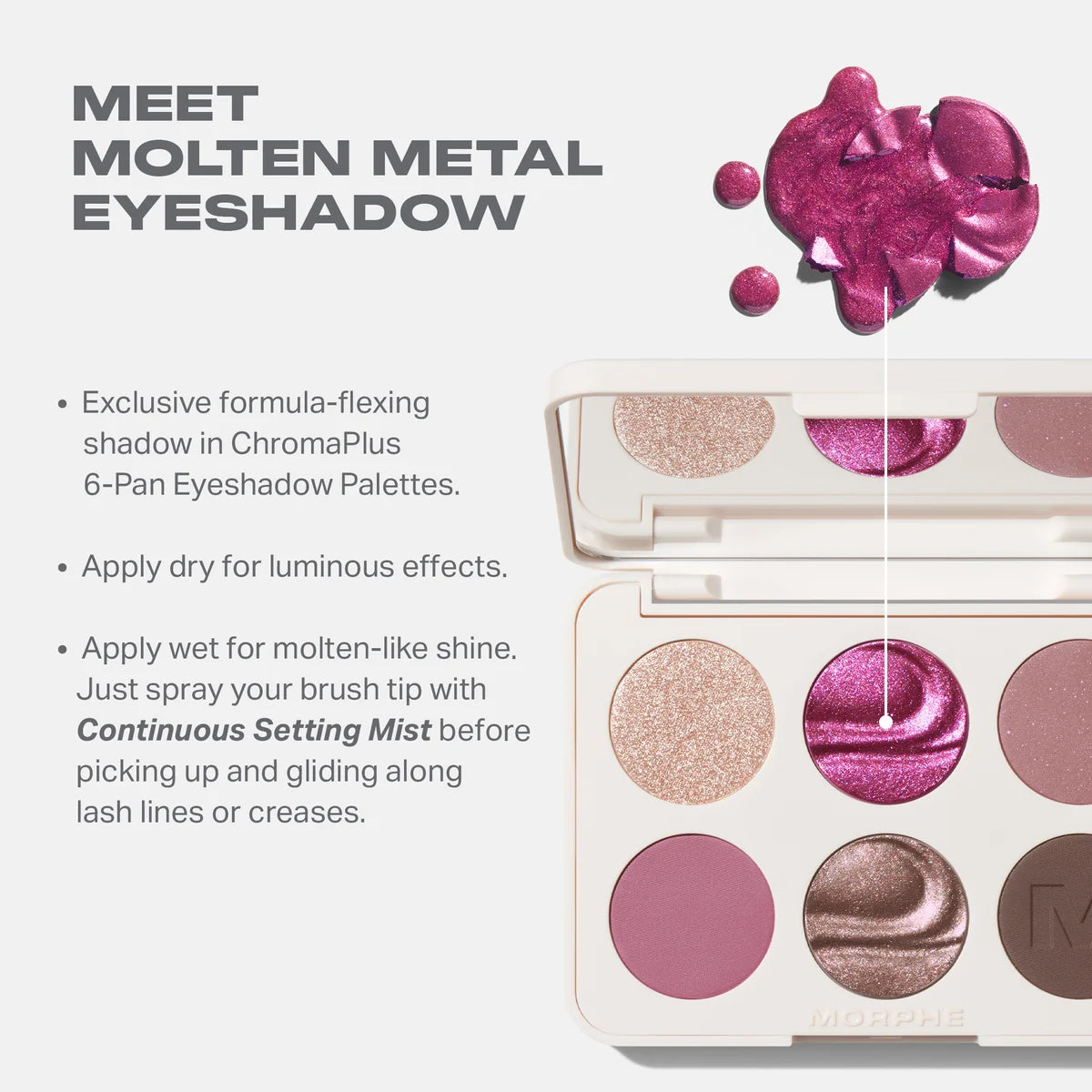 Python Code 6 Pan Eyeshadow Palette 7.5g by Morphe