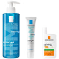 La Roche-Posay Breakout-Fighting Set- Medium Strength: Effaclar Cleanser, Corrective Care and SPF50+