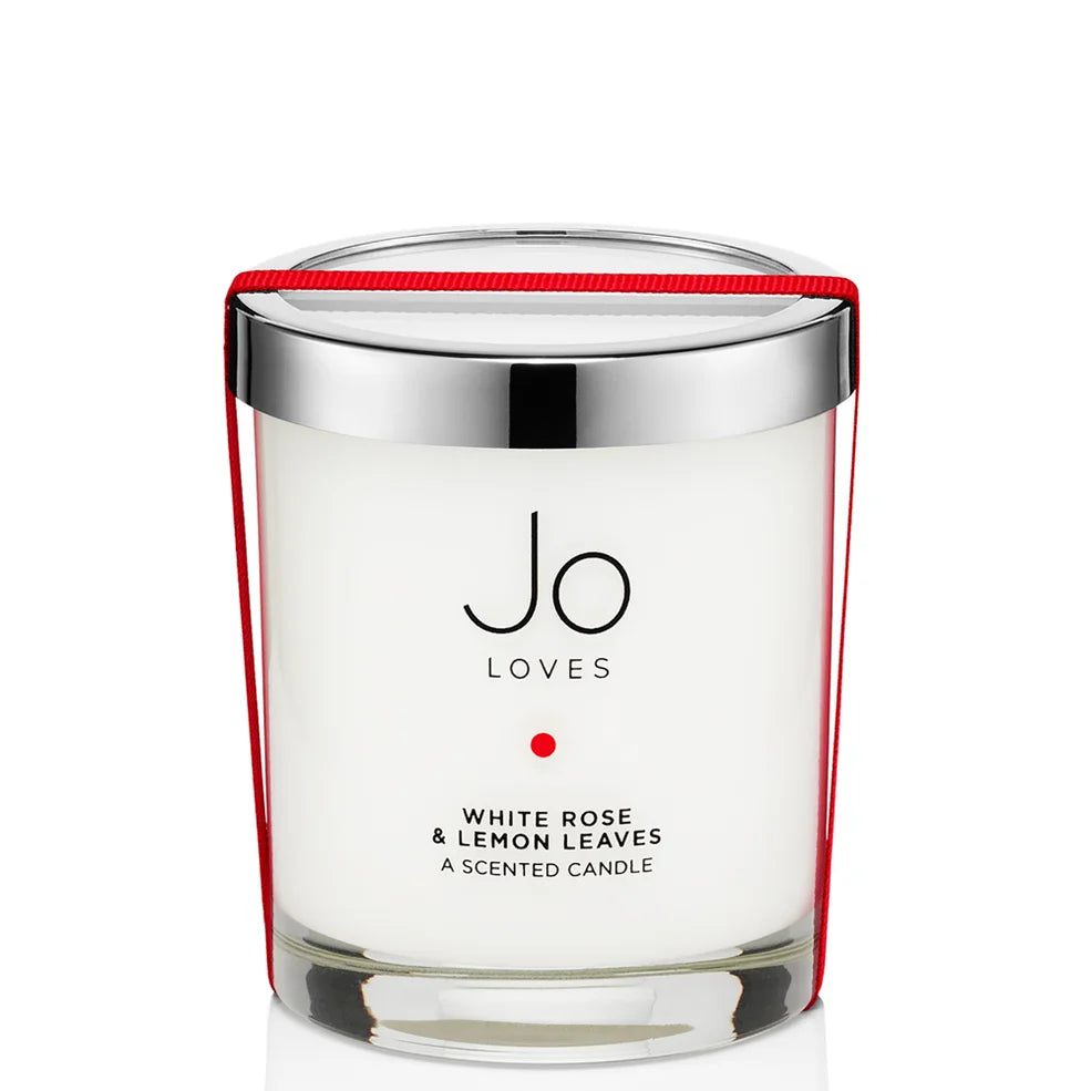 Jo Loves A Home Candle – White Rose & Lemon Leaves