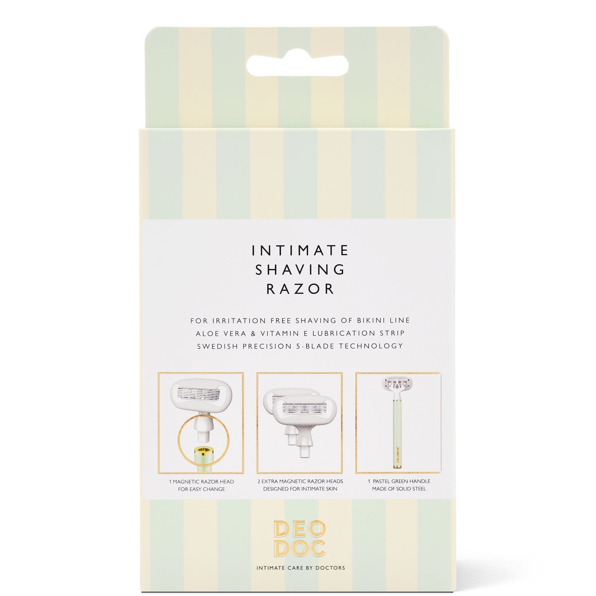 DeoDoc Intimate Shaving Razor - Green