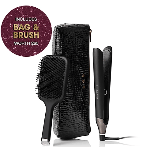 ghd Chronos Styler gift set with paddle brush and styler bag