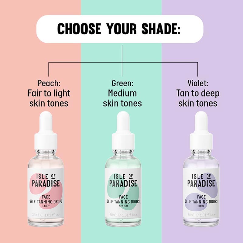 Isle of Paradise Face Self-Tanning Drops 15ml