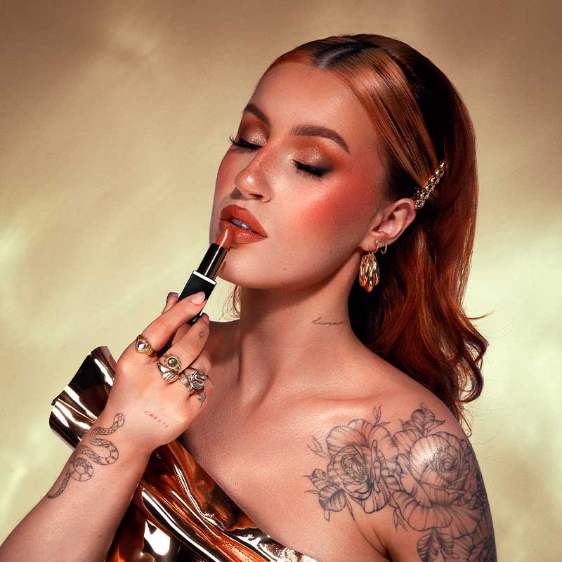 Eternal Treasure Satin Lipstick True Nude by Kash Beauty