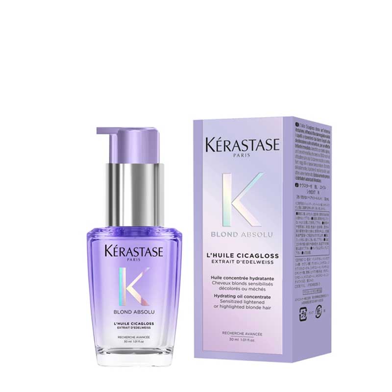 Blond Absolu Huile Cicagloss Hair Oil In Refillable Bottle by Kérastase